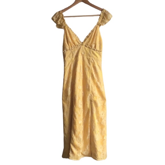 Revolve Majorelle Draven Midi Dress Yellow, size S - Picture 3 of 14